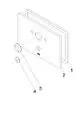 DORNBRACHT Abdeckung mit Umstellung ERSATZTEILE 90110109100 190 x 120 x 9 mm Chrom, 90110109100-00 Galeriebild 2